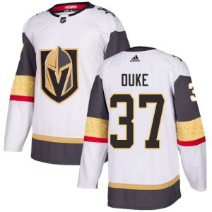 Herren Vegas Golden Knights Eishockey Trikot Reid Duke #37 Authentic Weiß Auswärts